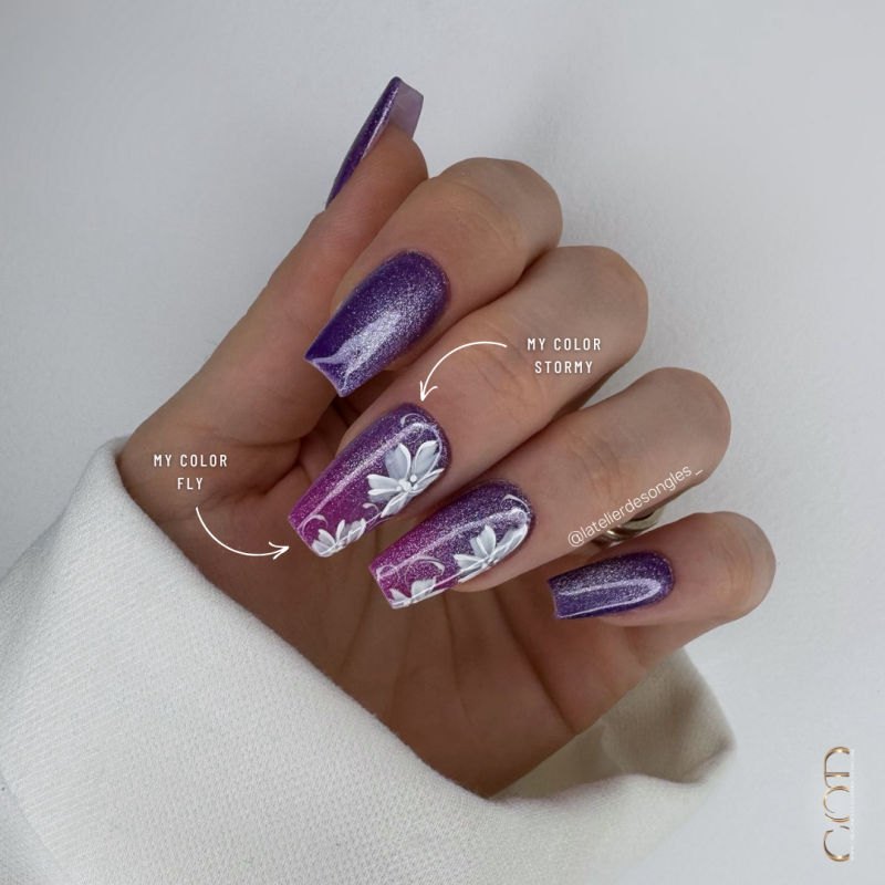 Pose d'ongles avec vsp Fly - Rainbow Collection