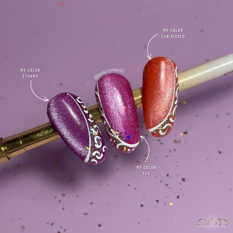 Pose d'ongles avec le vsp Stormy de la Rainbow Collection