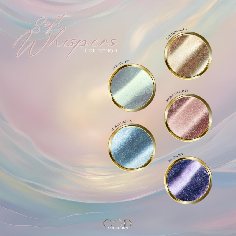 Capsules et flacons de la collection Soft Whispers