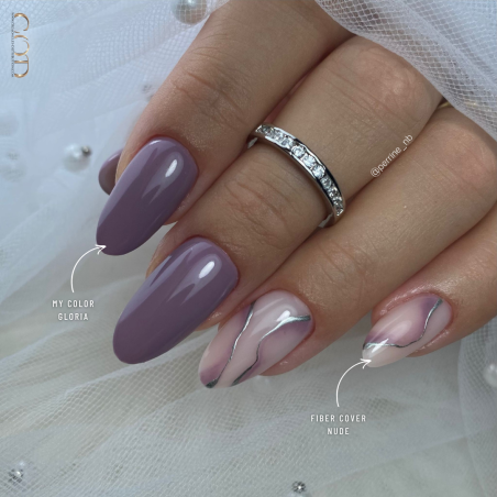Pose en amande avec le My Color Gloria et le Fiber Cover Nude
