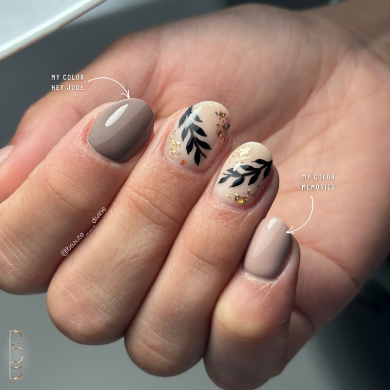 Pose ovale avec le My Color Hey Jude et Memories