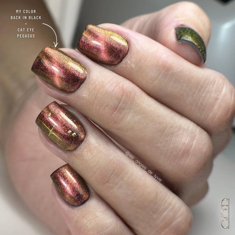 Pose carrée avec le Cat Eye Pegasus de la collection Galaxy