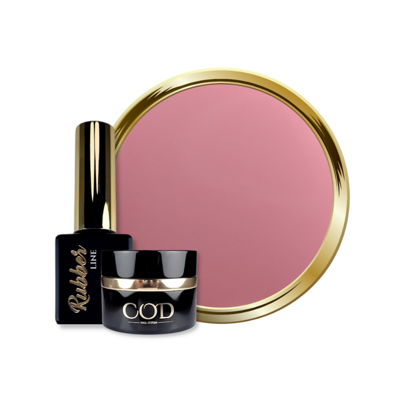 Pot,flacon et pastille de Rubber Base Cover rose