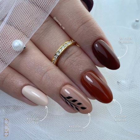 Pose en amandes avec le My Color Flashback, Nonstop, Hallelujah et Let's Go