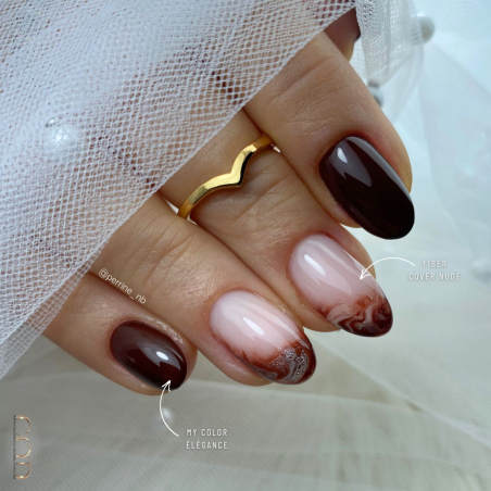 Pose ovale avec le My Color Elegance et le Fiber Cover Nude