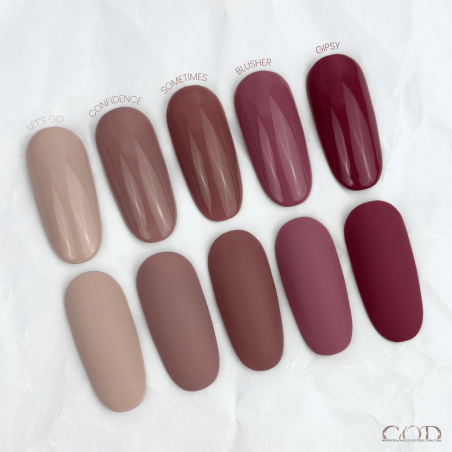 Capsules avec les My Color Gipsy, Blusher, Sometimes, Confidence et Let's Go