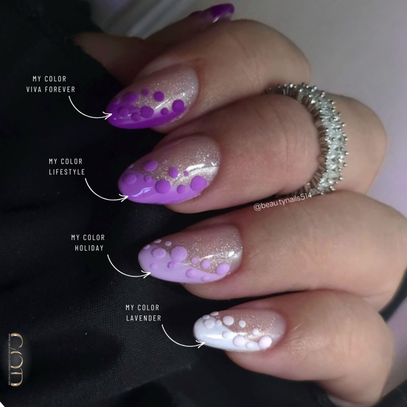 Pose d'ongle amande avec le vsp My Viva Forever