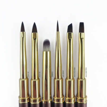 Gamme de pinceaux brown nail art