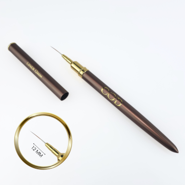 Pinceau liner 12mm entier + zoom sur pointe