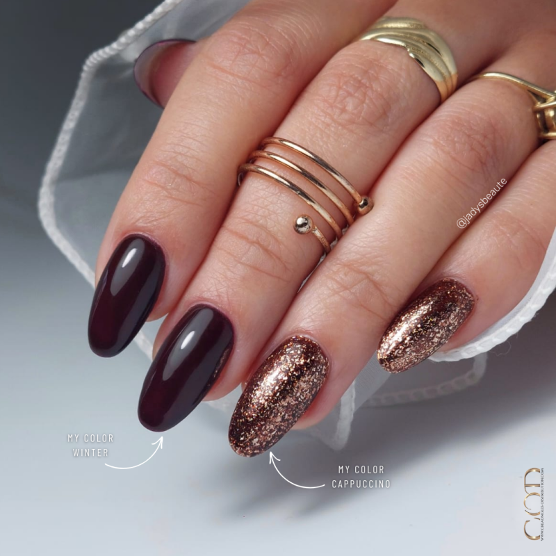 Pose en amandes avec le My Color Winter et Cappuccino