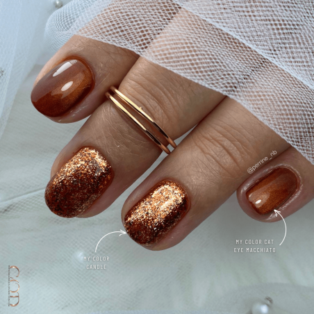 Pose ovale avec le My Color Candle et Macchiato