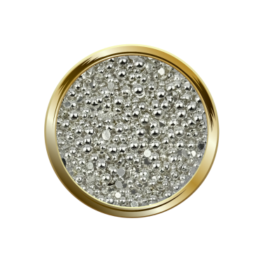 Strass metallic Silver
