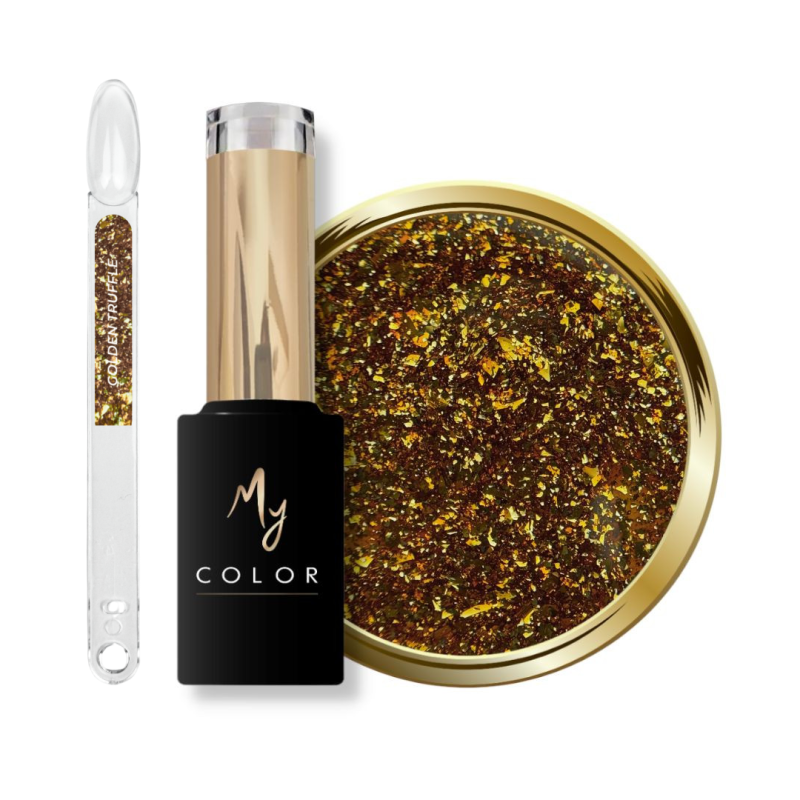 Tips, flacon et pastille du My Color Golden Truffle