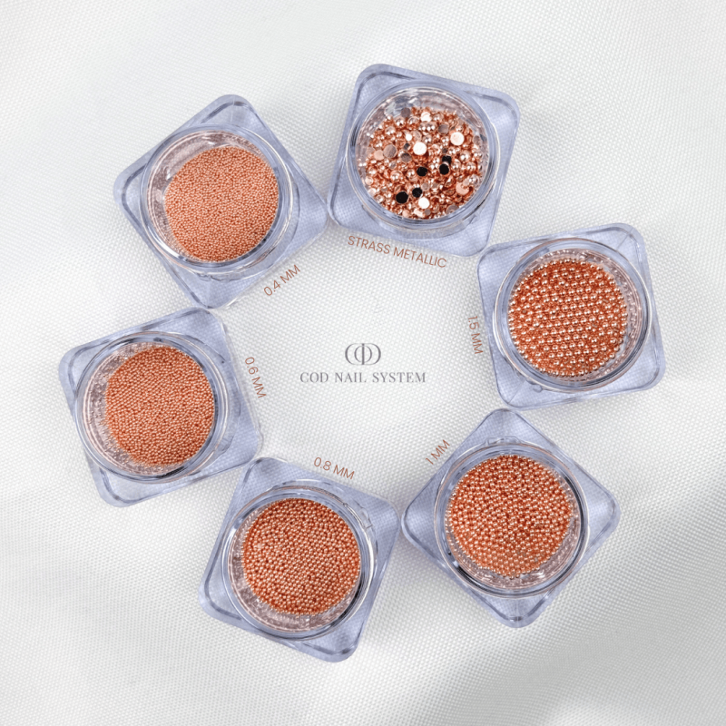 Micro billes rose gold