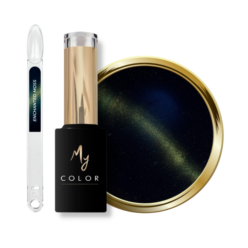 My Color Enchanted Moss tips, flacon et pastille avec effet