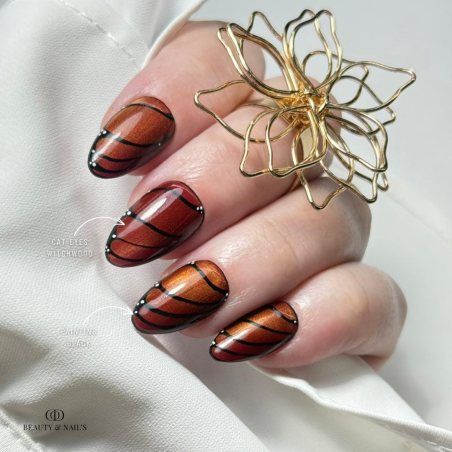 Pose ovale avec le vernis semi permanent Cat Eyes Witchwood