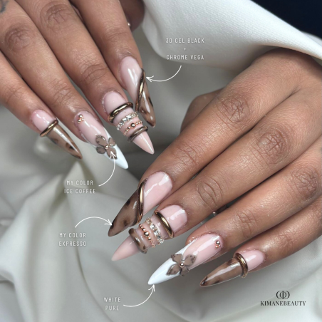 Pose stiletto avec le My Color Ice Coffee
