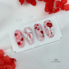 Capsules de Saint Valentin avec noeud en 3D Gel White