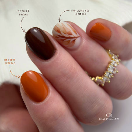 Pose ovale avec le My Color Havana, marron chocolat