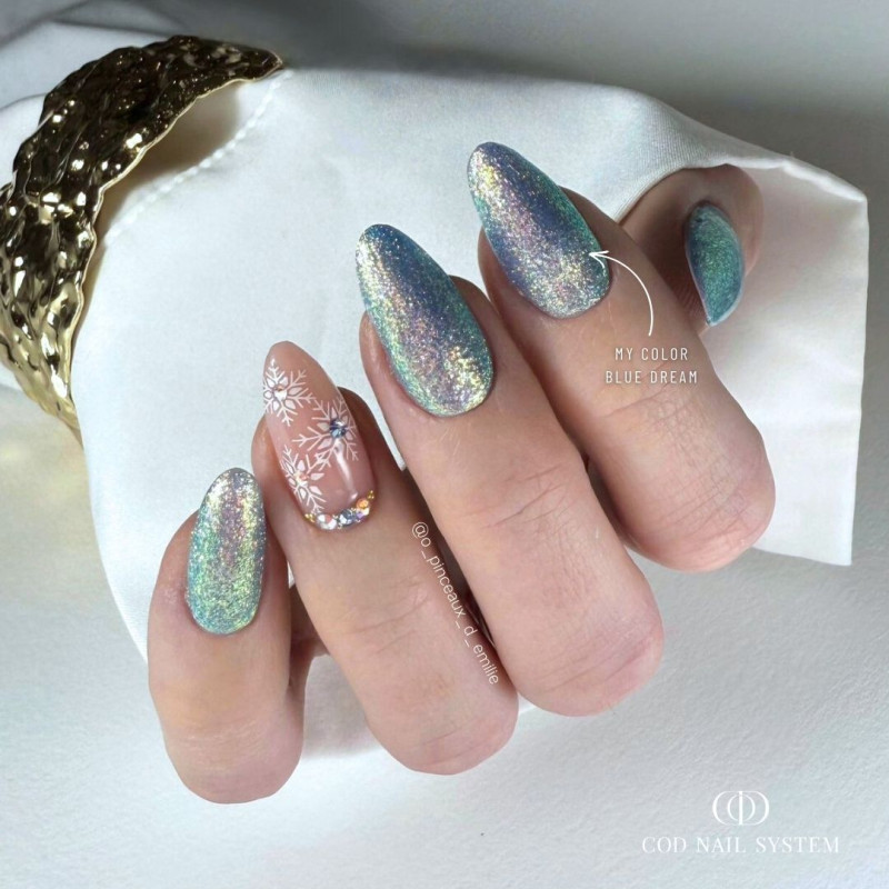 Pose amande fait avec le My color Blue Dream