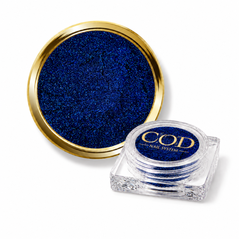 pigment miroir caméléon bleu aux reflets violets