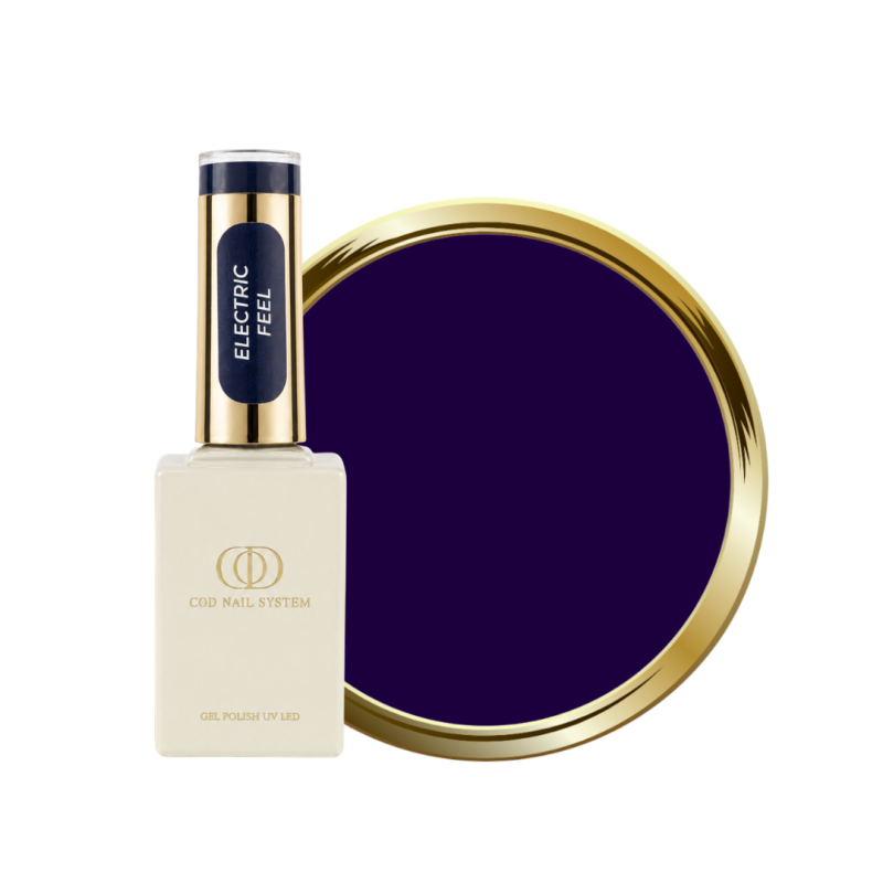 Pastille avec flacon du VSP Electric Feel violet bleu foncé