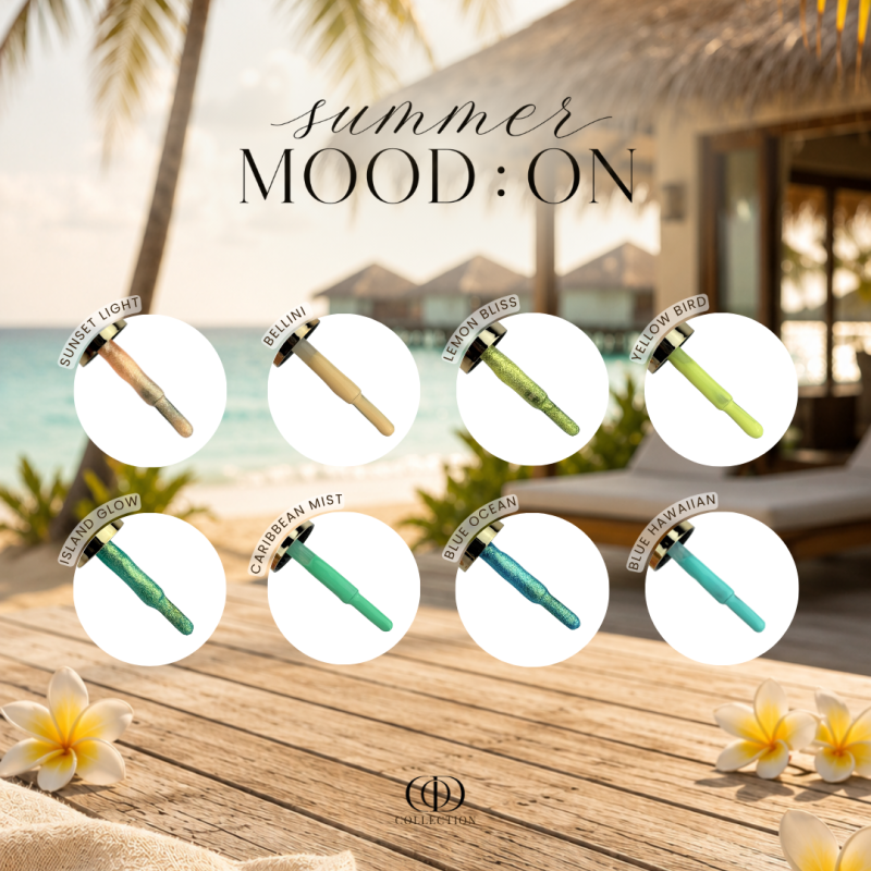 Pinceaux des vernis semi permanent de la collection Summer Mood : ON