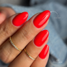 Pose en amandes avec le vernis semi permanent Heartbeat orange corail néon