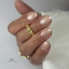 Pose d'ongles ovale avec le VSP Cat Eye Highlighter nude beige rosé