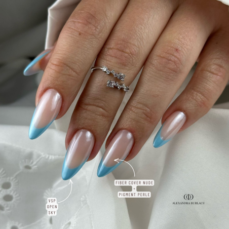 Pose en amandes avec le VSP  Open Sky bleu ciel