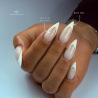 Pose d'ongles en stilettos avec le White Pure, gel pain blanc