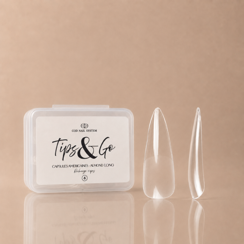 Boite recharge capsules américaines et capsules Almond Long