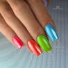 Pose d'ongles carrée avec le Pigment Effet Perle