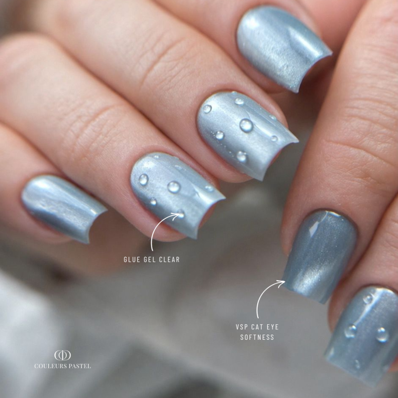 Pose carrée avec le vernis semi permanent Cat Eye Softness
