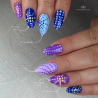 Pose en amandes avec le vernis semi permanent Blueberry et All Of Me