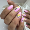 Pose d'ongles avec le vernis semi permanent Magnolia