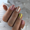 Pose d'ongles carrée avec le vernis semi permanent Animals, nude rose