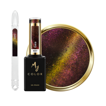 Tips, flacon et pastille du My Color Cat Eye Gaia