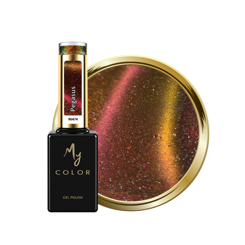 Flacon et pastille du My Color Cat Eye Pegasus avec effet