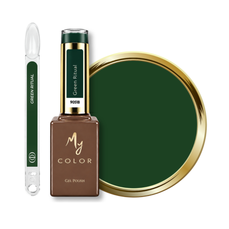My Color Green Ritual avec tips, flacon et pastille