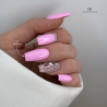 Pose coffin avec le vernis semi permanent Magnolia rose bonbon