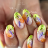 Pose en amandes avec le gel Paint Art Line Dark Violet