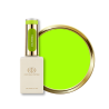Flacon et pastille du vernis semi permanent Dilemma, vert néon clair