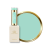 Flacon et pastille du vernis semi permanent Caribbean Mist, vert turquoise