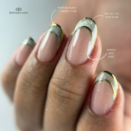 Gainage avec la Rubber Base Nude, beige rosé