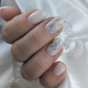 Gainage avec la Rubber Base Soft White, blanc laiteux