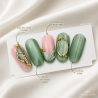 Capsules d'ongles avec la Rubber Base Nude, nude laiteux