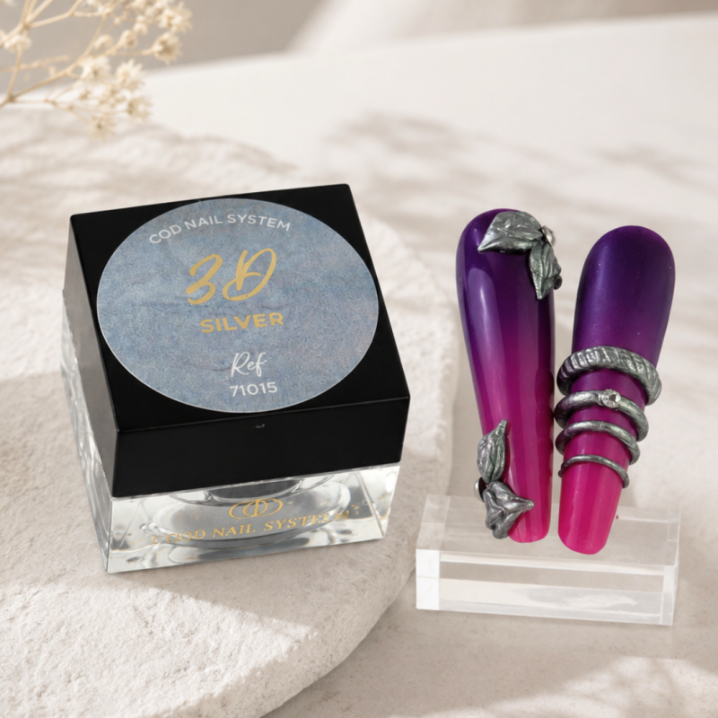 Pot du gel 3D Gel Silver et ses capsules