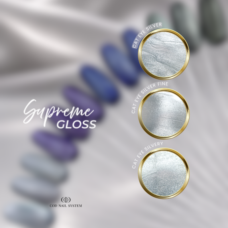 Pastille du lot de Supreme Gloss Cat Eye Silver