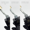 Zoom sur les pinceaux du lot de Supreme Gloss Cat Eye Silver